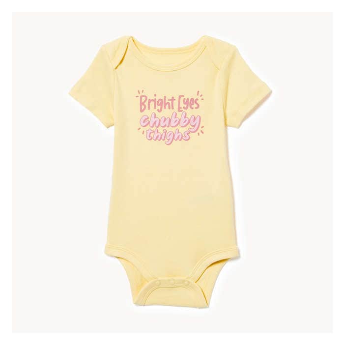 Bébés Filles Cache-couche imprimé pour bébés filles - Jaune Pâle